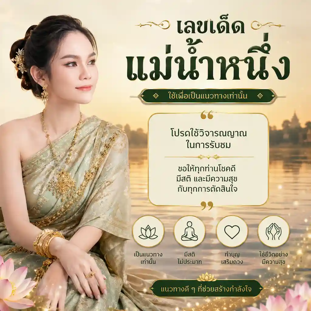 เลขเด็ดแม่น้ำหนึ่ง งวด 1 กรกฎาคม 2569