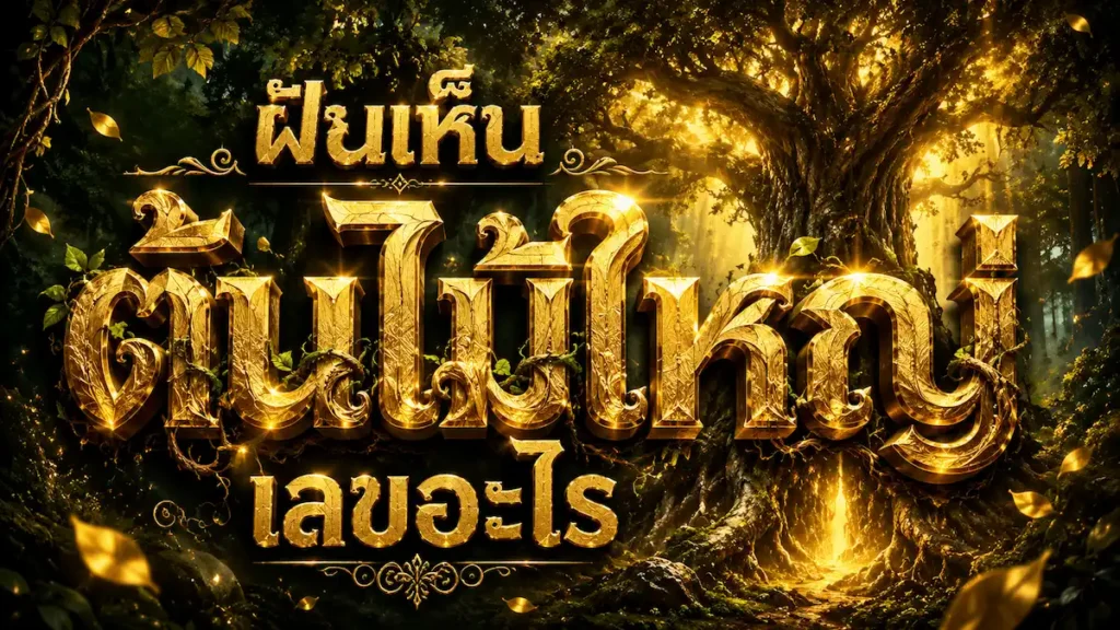 ฝันเห็นต้นไม้ใหญ่ เลขอะไร
