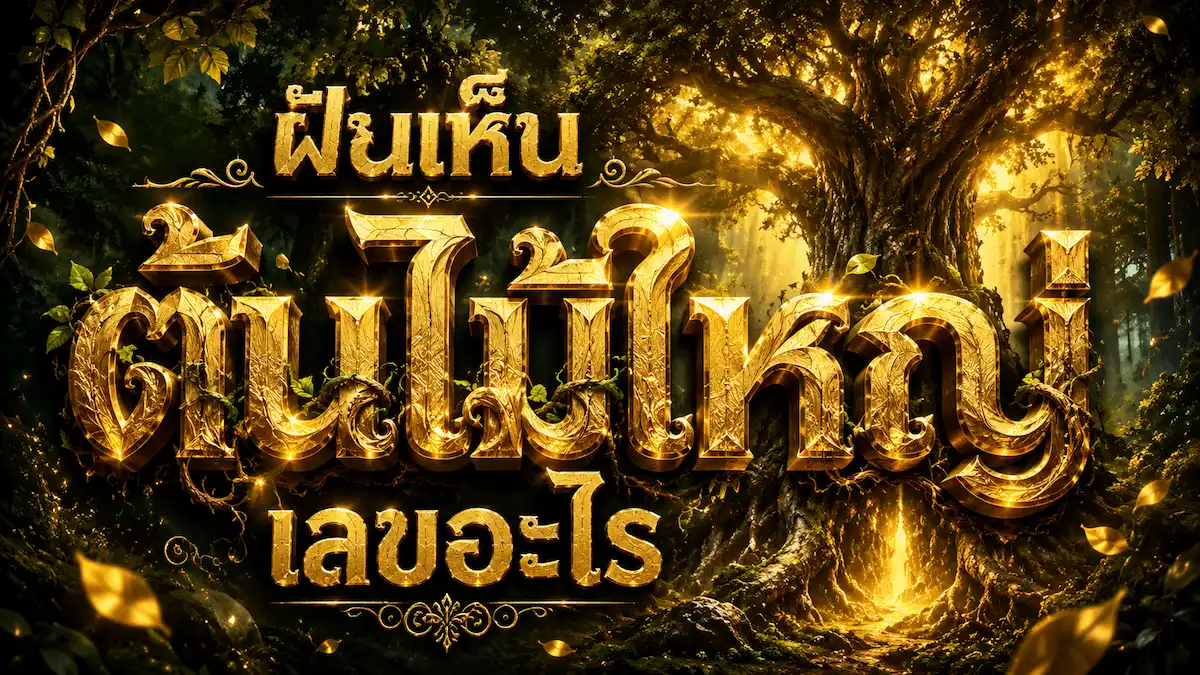 ฝันเห็นต้นไม้ใหญ่ เลขอะไร